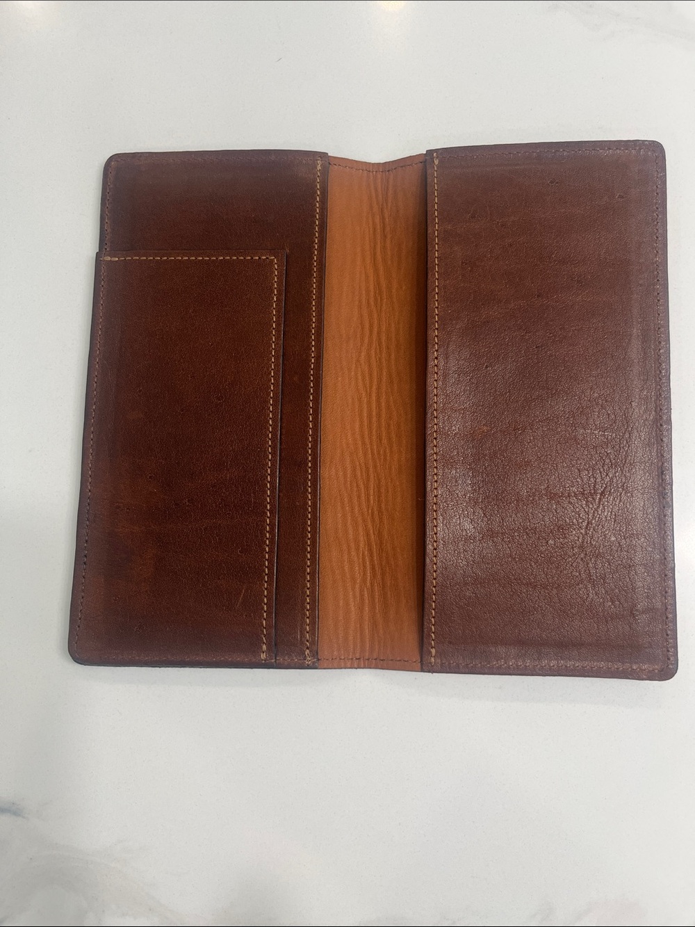 Col. Littleton No. 14 Leather Checkbook Cover - Picture 4 of 5